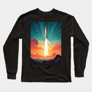 Space Rocket Long Sleeve T-Shirt